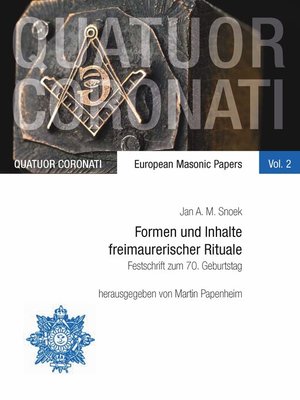 cover image of Formen und Inhalte freimaurerischer Rituale